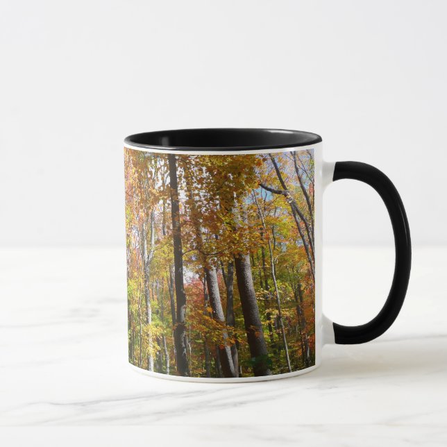 Fall Forest II Autumn Landscape Photography Mug (Right)