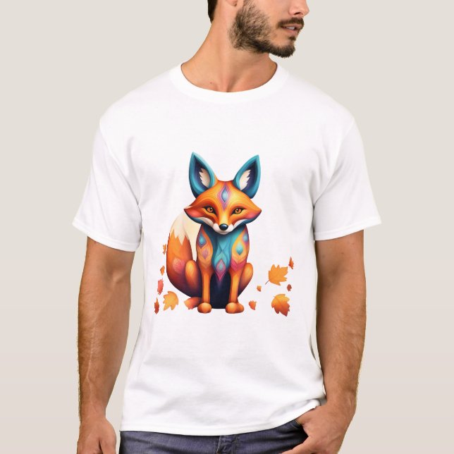 Fall Fox Alebrije T-Shirt (Front)