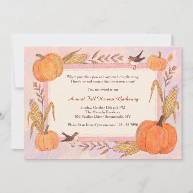 Fall Frame Invitation (Front)