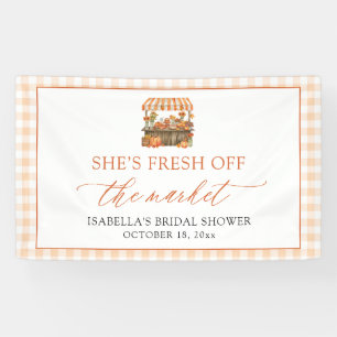 Fall Fresh Off the Market Bridal Shower Welcome Banner