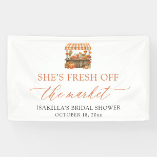Fall Fresh Off the Market Bridal Shower Welcome Banner