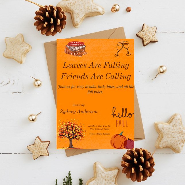 Fall Friends and Family Party Invitation (Creator Uploaded)