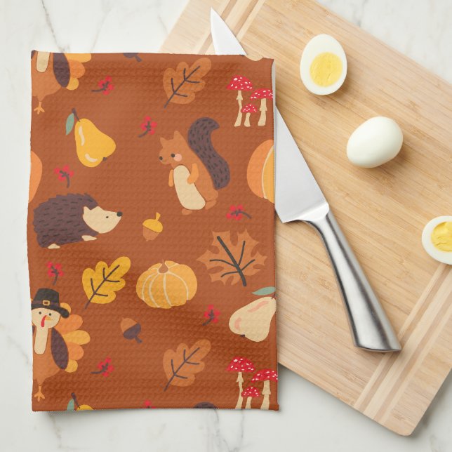 Fall Friends Tea Towel (Quarter Fold)