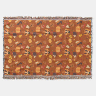 Fall Friends Throw Blanket