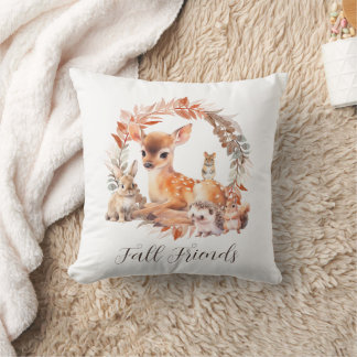 Fall Friends Throw Pillow