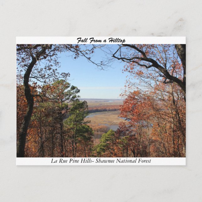 Fall From a Hilltop Postcard (Front)