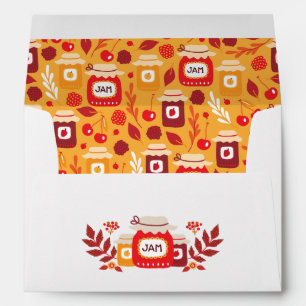 Fall Fruit Preserves Return Address Envelopes