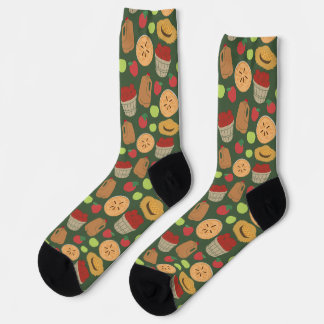 Fall Fun Apple Picking Patterned Socks