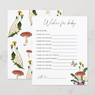 fall fungi - Party game wishes for baby game