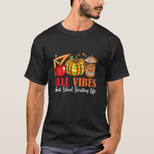 Fall Funny Vibes And That School Secretary Thanksg T-Shirt
