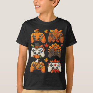 Fall Gamer Turkey Mode Funny Gaming Controller Men T-Shirt