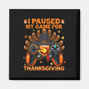 Fall Gaming Controller Turkey Funny Boy Kids Magnet