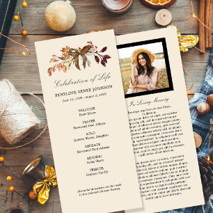 Fall Garland Celebration of Life Program