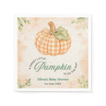 Fall Gingham A Little Pumpkin Baby Shower