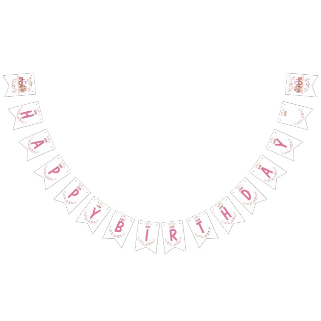 Fall Girl Tractor Birthday Invitation Bunting (All)