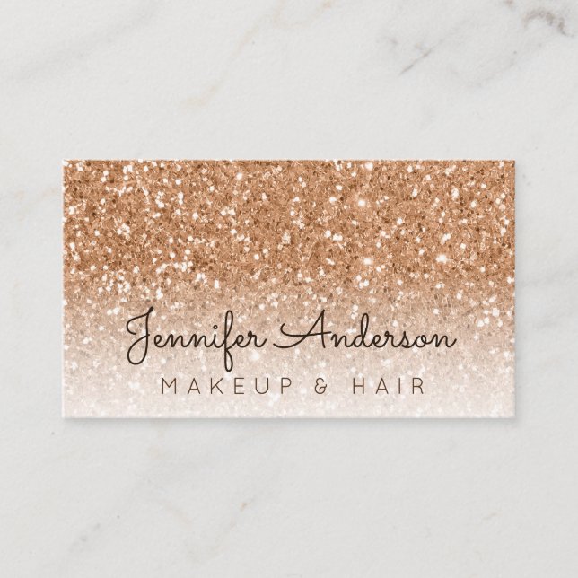Fall Glitter Business Card (Front)