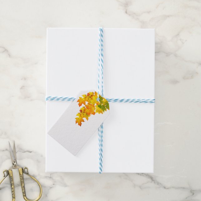 Fall Glory Personalised Gift Tag (With Twine)