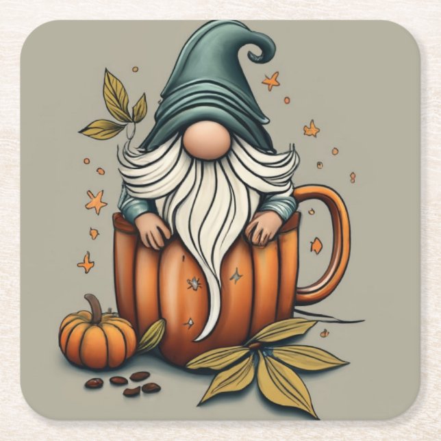 fall gnome coaster (Front)