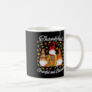 Fall Gnome Plaid Leopard Pumpkin Thanksgiving Bles Coffee Mug