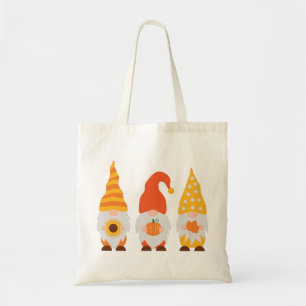 Fall gnomes. Cute cartoon autumn gnomes. Tote Bag