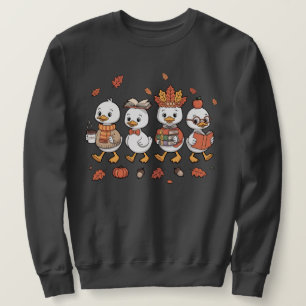 Fall Goose Teacher Kindergarten Preschool Book  Sweatshirt