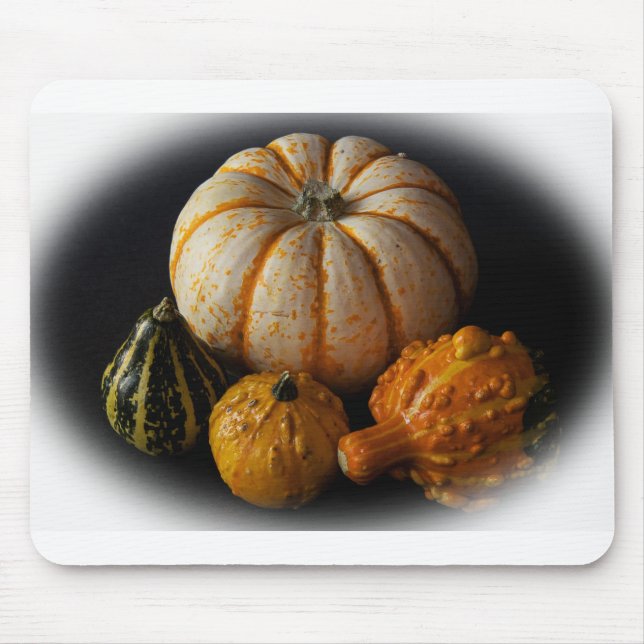 Fall gourds and pumpkin mouse pad (Front)