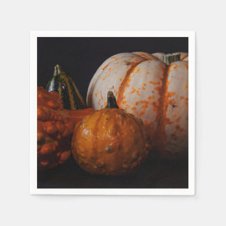 Fall Gourds and Pumpkin Napkin