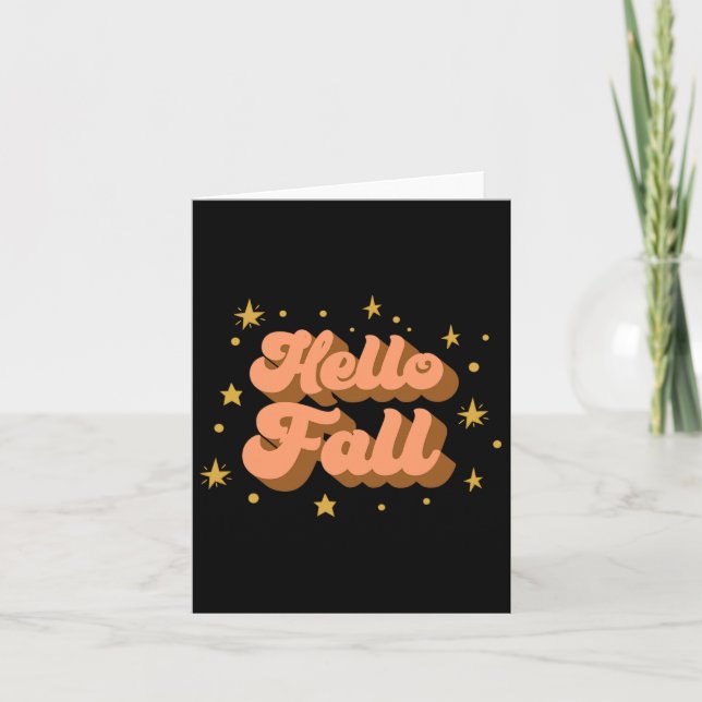 Fall Graphic Tees - Hello Fall  Card (Front)