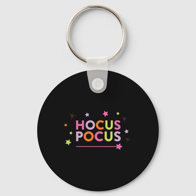 Fall Graphic Tees - Hocus Pocus Pink  Key Ring (Front)