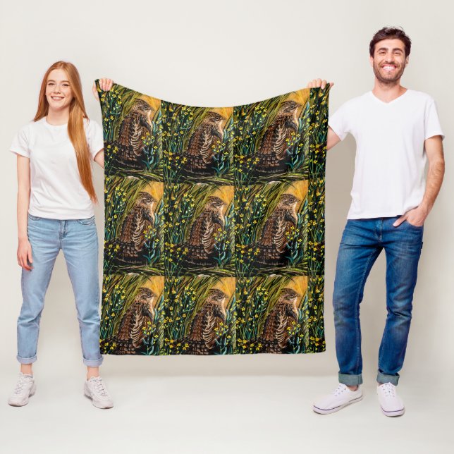 Fall Grouse Throw Blanket (In Situ)