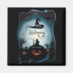 Fall Halloween Party " trick or treat" funny art Magnet