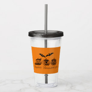 Fall/Halloween/pumpkin Acrylic Tumbler