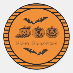 Fall/Halloween/pumpkin Classic Round Sticker