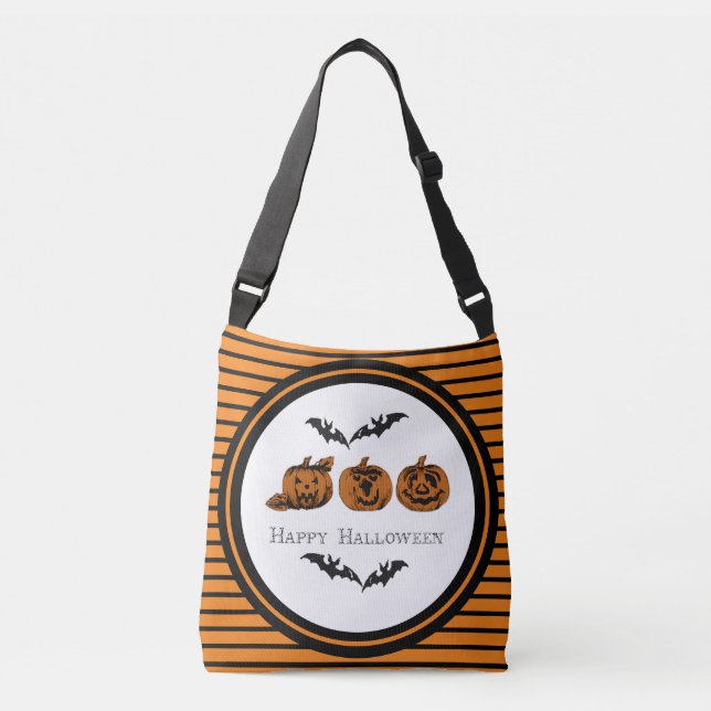 Fall/Halloween/pumpkin  Crossbody Bag (Front)