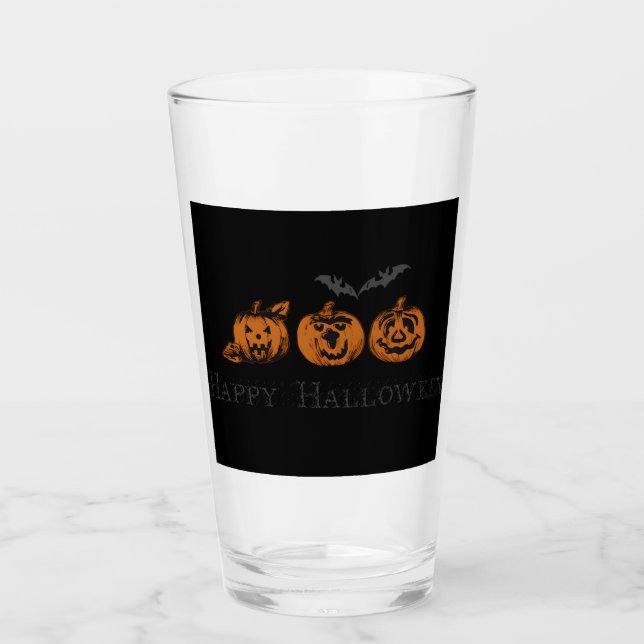 Fall/Halloween/pumpkin   Glass (Front)