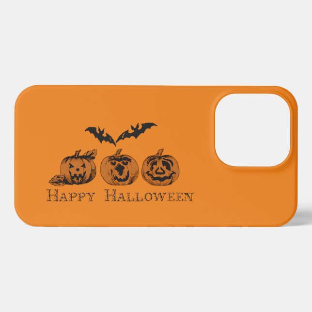 Fall/Halloween/pumpkin  iPhone Case (Back Horizontal)