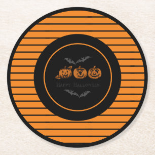 Fall/Halloween/pumpkin Round Paper Coaster