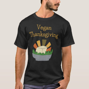 Fall Happy Vegan Thanksgiving Costume T-Shirt