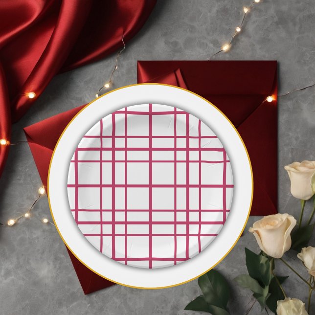 Fall Harvest Apple Branch Floral Baby Shower Paper Plate (Creator Uploaded)