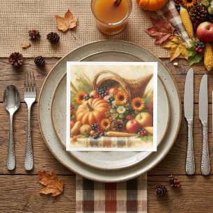 Fall Harvest Basket Napkin