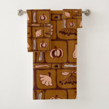 Fall harvest bath towel set