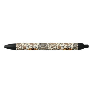 Fall Harvest Black Ink Pen