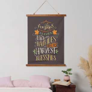 Fall & Harvest Blessings Hanging Tapestry