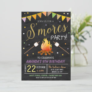 Fall Harvest Bonfire Invitation