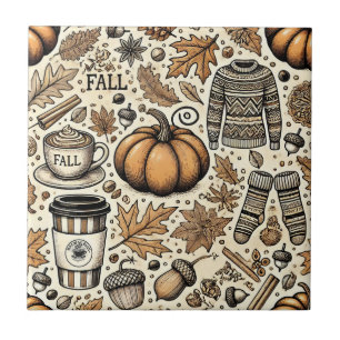 Fall Harvest Ceramic Tile