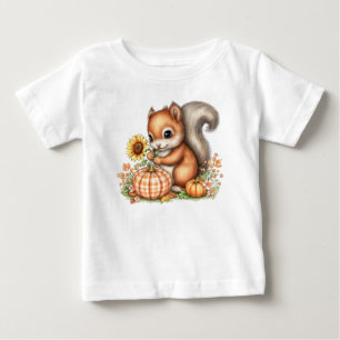 Fall Harvest Cute Baby Squirrel T-Shirt