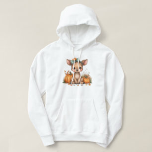 Fall Harvest Cute Deer Hoodie