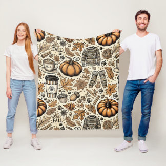 Fall Harvest Fleece Blanket