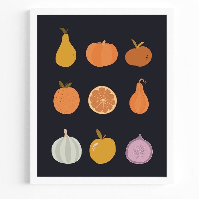 Fall Harvest Fruits And Vegetables Poster (Creator Uploaded)