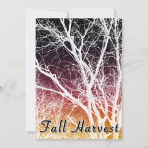 fall harvest : ghost tree invitation